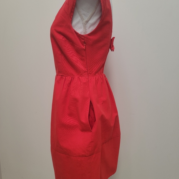 American Eagle Outfitters Red Dress with Bow Size 4 - Picture 4 of 5